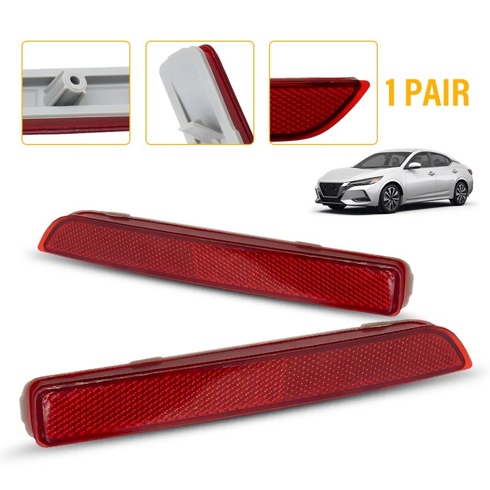 For 2015-2019 Nissan Murano Rear Reflector Set Driver and Passenger ...