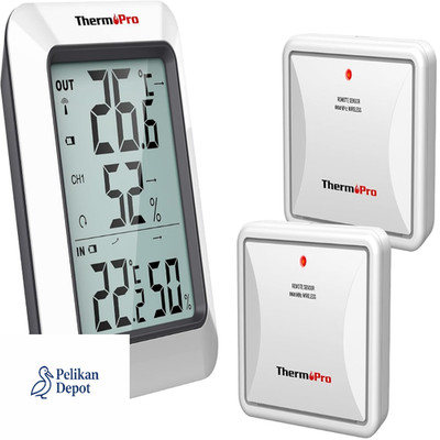 ThermoPro Funkwetterstation 2 Stück mit Funk-Außensensor bis 150m