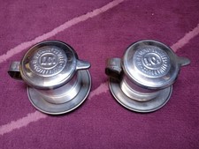 TAZZINE TERMICHE VINTAGE PER CAFFE' IN ACCIAIO