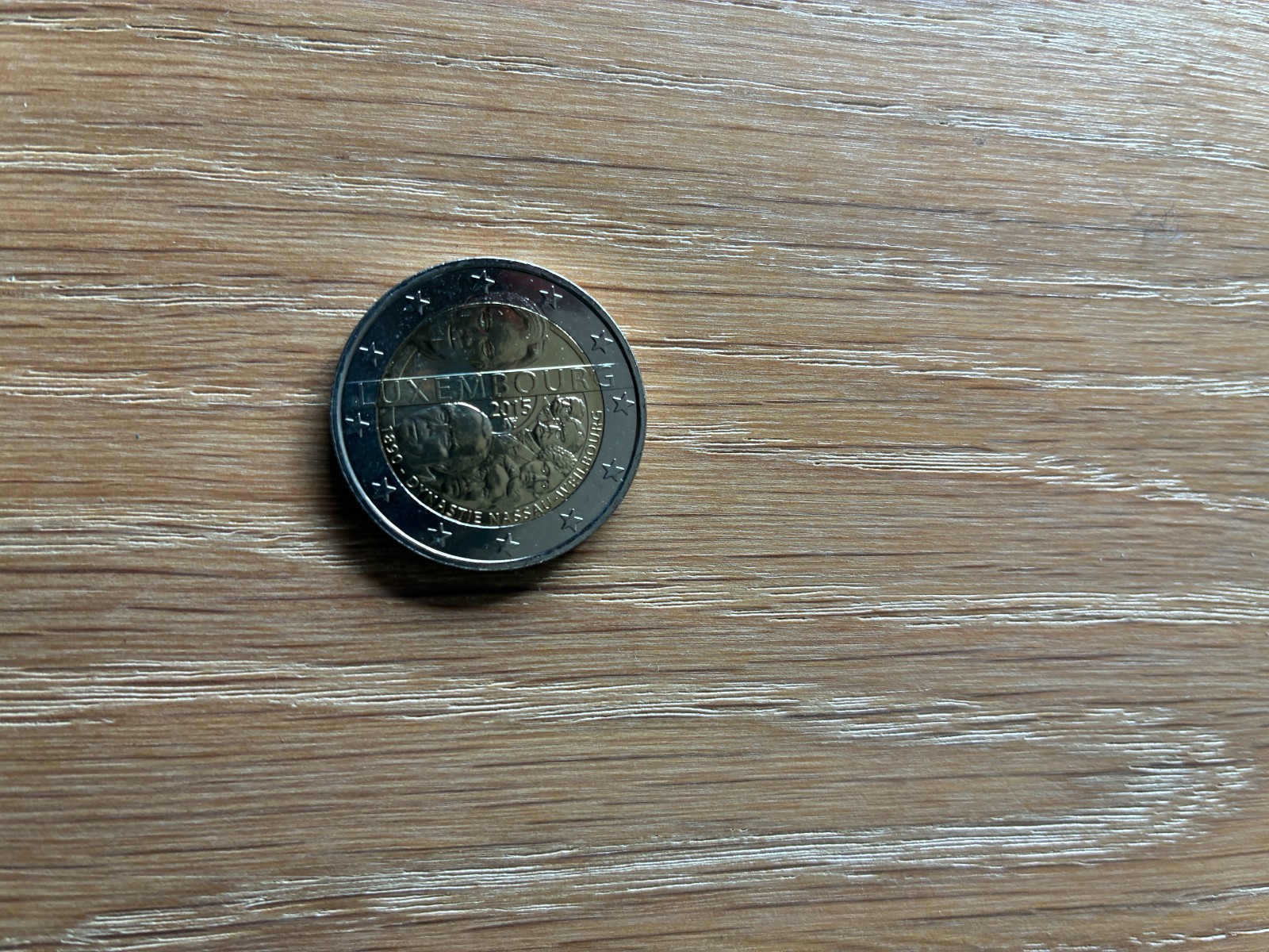 2 Euros Commémorative Luxembourg 2015 Dynastie Nassau-Weilburg UNC Neuve