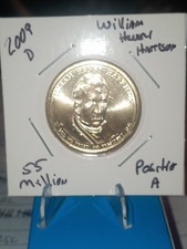 2009 D William Henry Harrison $1 Presidential Coin From Mint Roll BU