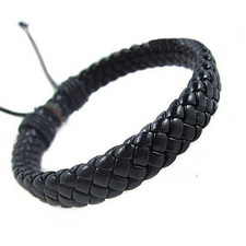 Men's Women's Wrap Braided Leather Bracelet Cuff Bangle Adjustable Wristband