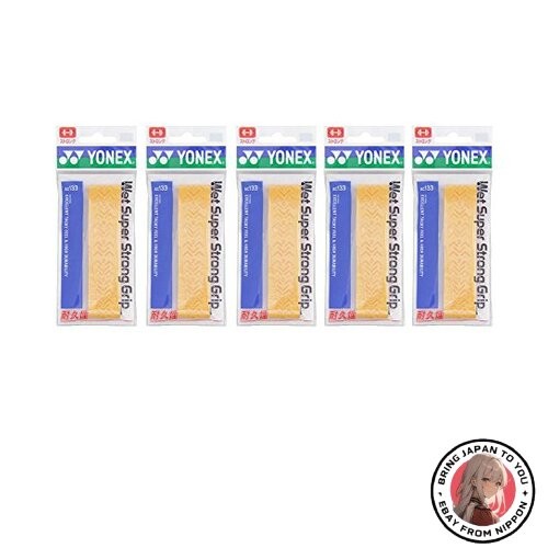 New YONEX Wet Super Strong Grip (5-pack 1 grip per pack) Bright Orange - 第 1/1 張圖片