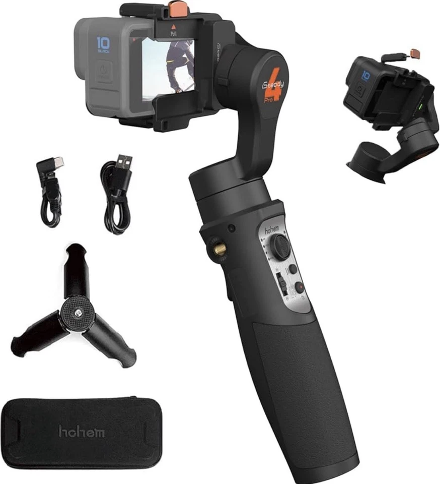 Hohem iSteady Pro 4 3-Axis Gimbal Stabilizer for GoPro Hero 13/12/11/10/9/8/7/6 - Image 2 of 4