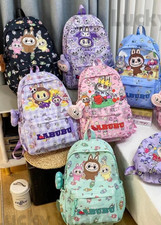 Kawaii Cartoon Backpack 42cm Kids School Bag Unisex Nylon with Pendant