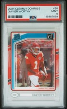 2024 CLEARLY DONRUSS #58 XAVIER WORTHY PSA MINT 9