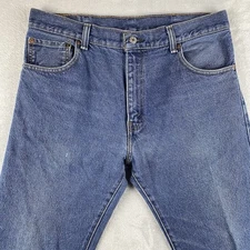 Levis 517 Jeans Mens 34x30 Blue Boot Cut American Western Dark Wash Denim