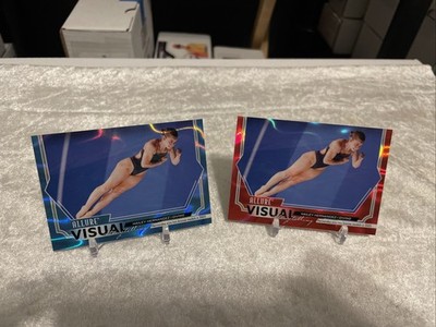 (2) 2025 UD ALLURE SE HAILEY HERNANDEZ #VS-23 VISUAL STORYTELLING BLUE & RED /99