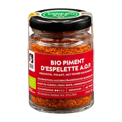 Piment d'Espelette BIO Bremer Gewürzhandel, 40g