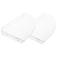 2X(2Pcs Acrylic Corner Shelf Floating Wall Storage Shelf Display Speaker8635