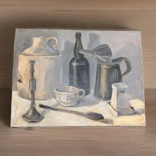 Estate Sale Collection Texas Artist Acrylic Painting on Canvas 18" x 24" Signed