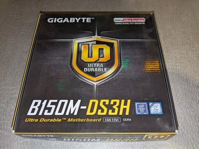 Gigabyte GA-B150M-DS3H DDR4 Intel Socket LGA1151 Motherboard OPEN BOX UNUSED