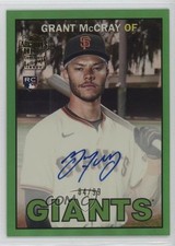 2025 Archives 1967 Fan Favorites Green Foilboard 84/99 Grant McCray Auto a8r