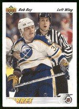 1991 Upper Deck Rob Ray #349b Buffalo Sabres