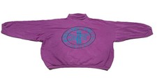 Vintage International News University Turtleneck Sweater Size Large 80s 90s Purp