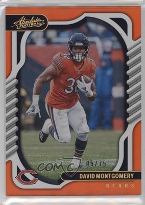 2022 Panini Absolute Spectrum Orange /75 David Montgomery #16 2h5