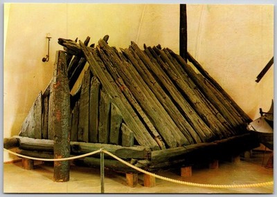 Mittet Viking Ships Museum Postcard Oslo Norway Burial Chamber