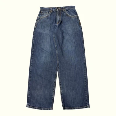 Jeans Homme Pelle Pelle Bleu/Indigo Denim Très Bon État Baggy Normal Uni - Photo 1/4