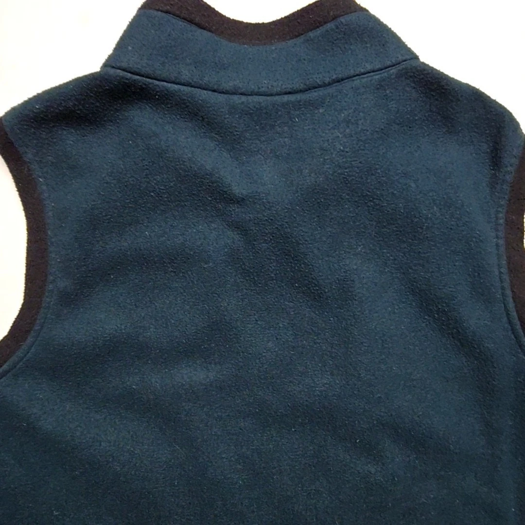 Vintage Million Dollar Cowboy Bar Jackson Hole Vest Fleece Green Black Small - product detail image 8