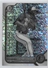 2022 Bowman Chrome Black & White Mini-Diamond Refractor Colton Cowser 6k2