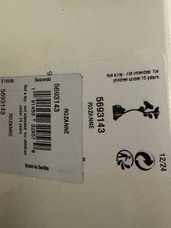 SWAROVSKI CRYSTAL Figurine Paradise Florere Rozanne With Base 5693143 NEW MIB - Image 3 of 3