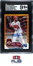 2023 Topps Chrome #RA-MST Michael Stefanic RC Auto Orange Wave Ref. SGC 9 #25/25