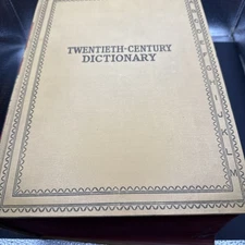 WEBSTER’S Twentieth Century Dictionary Unabridged Vintage 1936 Atlas Appendix