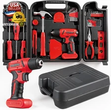 101 Pcs 8V Cordless Drill and Tool Set, USB-C Rechargeable Power Tool Kit with B