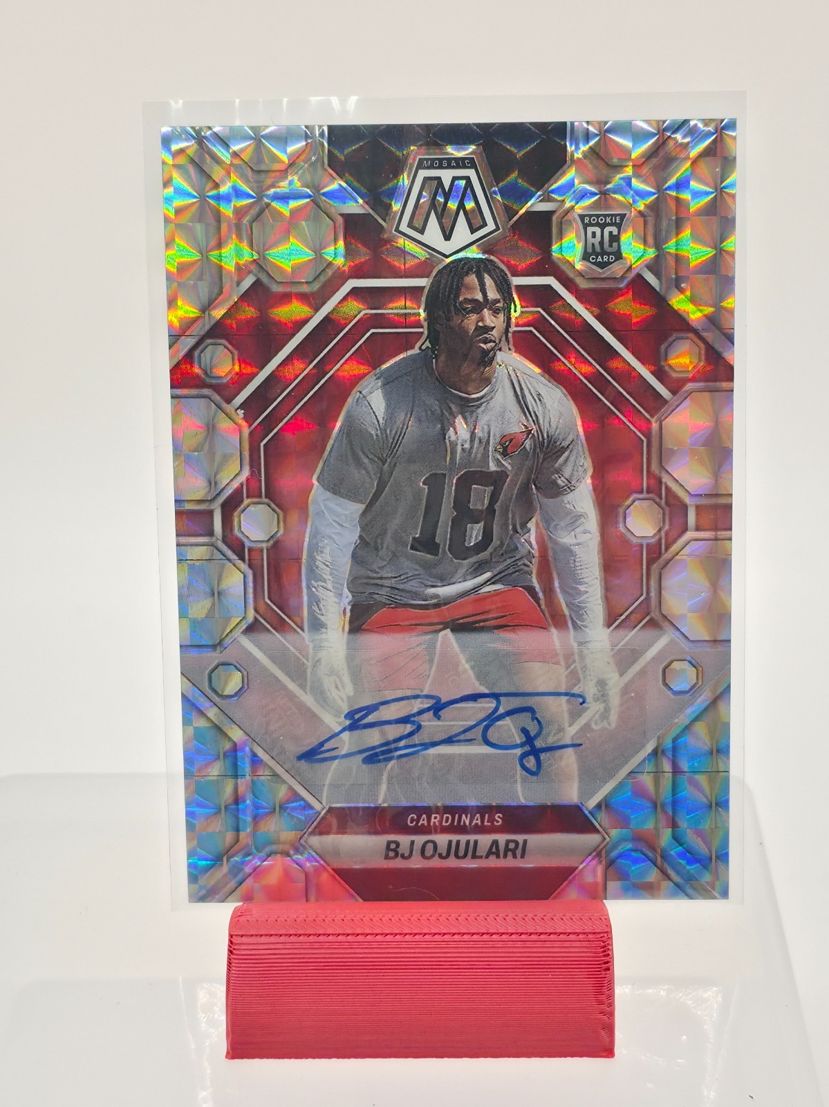 BJ Ojulari Panini Mosaic #285 Autograph