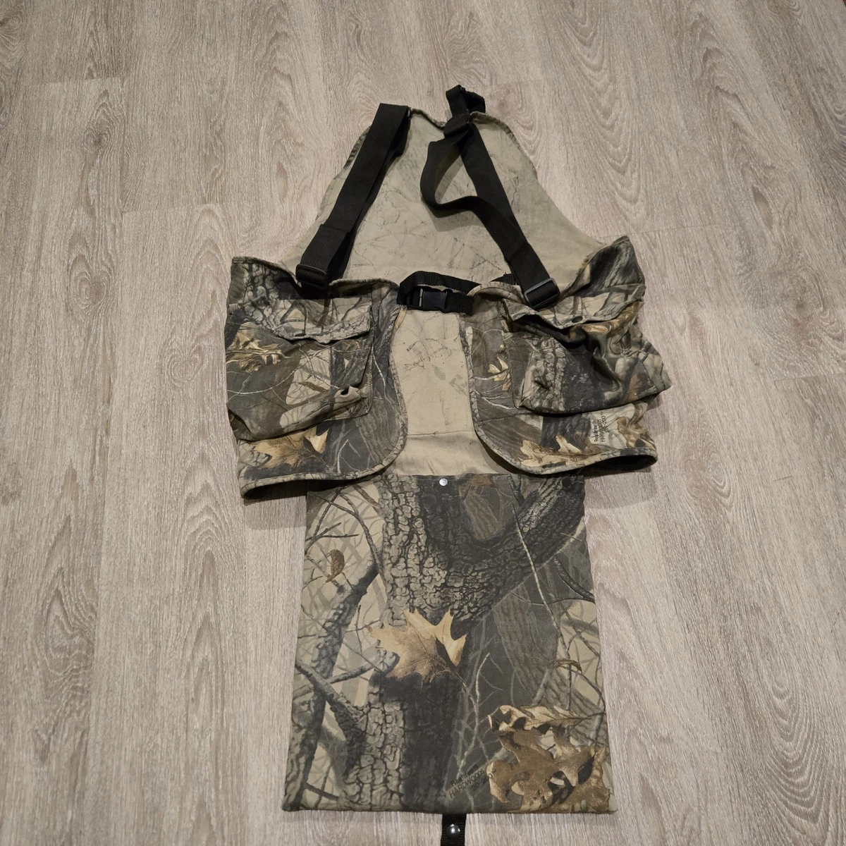 Gilet De Chasse Vintage Hunter Specialties Dinde, Camouflage Realtree, Bretelles, Poches, USA