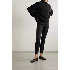 £830 THE ROW Essentials Sovino stretch-crepe skinny pants  Size: 10 US / 14 UK