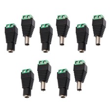 DC Power Plug Male Female Jack Connector 2.1 x 5.5mm Adapter CCTV Video 10PCS