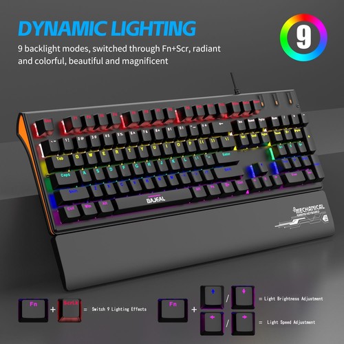 Manuelle Messabweichung Gaming Tastatur Mechanische Tastatur Kompaktes Design - Afbeelding 5 van 9