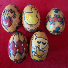 Hand painted Wooden Easter Eggs