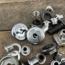 Vintage Bicycle Crank Bolts Dust Caps Cotterless Washers Lot SR Sakae Miyata