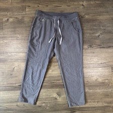 FIGS Pants Womens Medium Gray Technical Collection Cargo Scrub Jogger Stretch