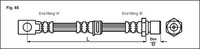 Metzger Bremsschlauch 4114758 FüR Opel, Vorderachse Links, Vorderachse Rechts