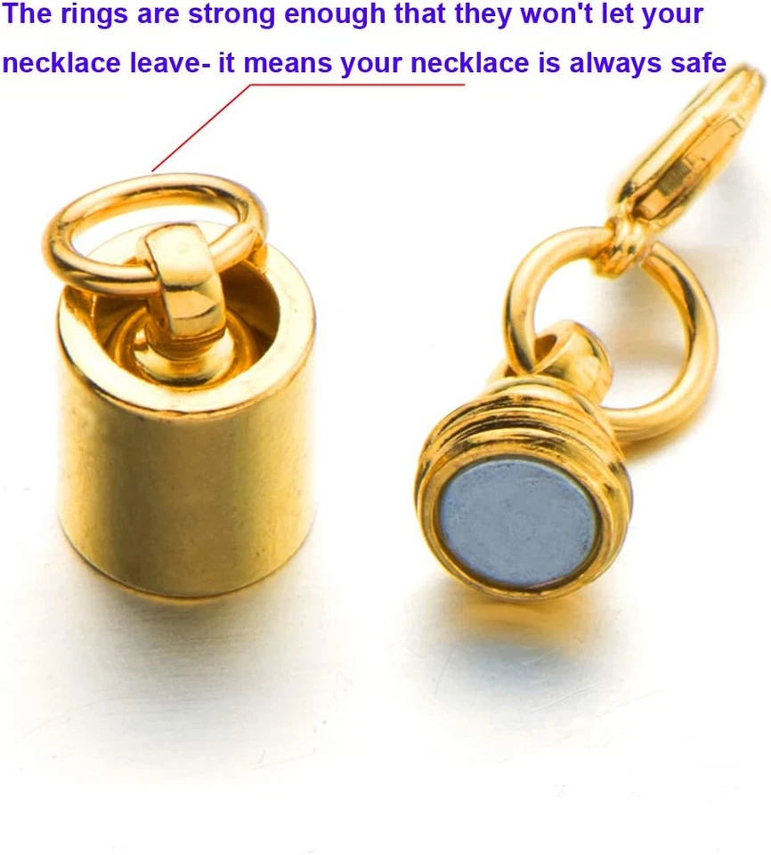 Magnetic Necklace Clasps and Closures, 6Mm, 8Pcs, Silver - Image 4 of 4