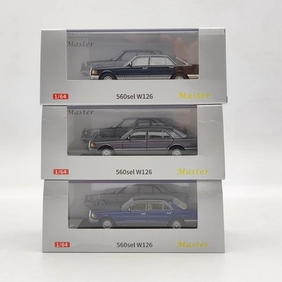 Master 1:64 Scale S560SEL W126 Diecast Toys Car Models Collection