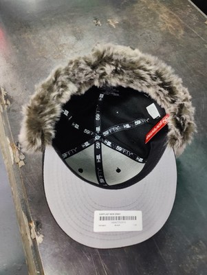 SUPREME x NEW ERA Ear Flap Faux FUR TRAPPER Hat Black FW19 7 3/8