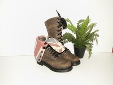 Dr. Martens 1914 TRIUMPH union jack fold over boots UK 4 EU 37 US 6 (d639)