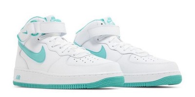 Nike AirForce1 Mid ‘07 White/Clear Jade Nike Air Force 1 Mid '07 'White/Clear Jade' The Nike Air Force 1