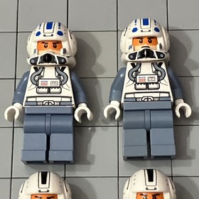 LEGO Star Wars Clone Trooper Pilot Phase 2 sand blue minifigure 8088 Lot 4 E2 15
