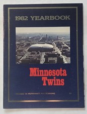 1982 Minnesota Twins Yearbook at the Hubert H Humphrey Metrodome