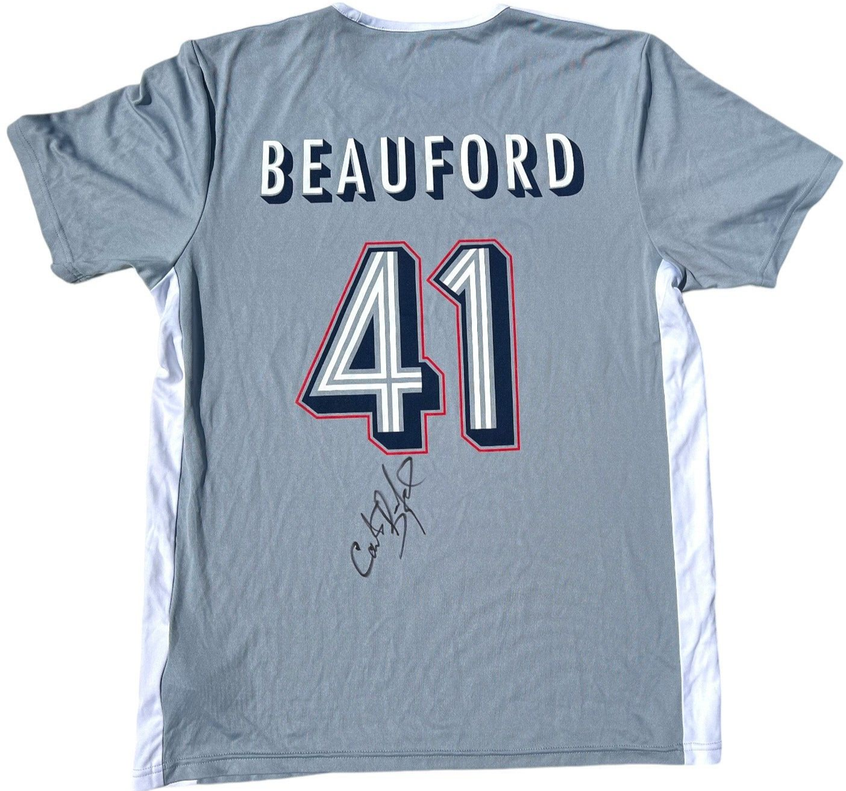 CARTER BEAUFORD SIGNED ADIDAS DAVE MATTHEWS BAND DMB SOCCER JERSEY