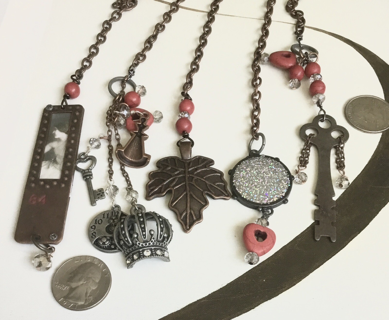 Copper Ceiling Fan Pull Chain Extension for Lamp or Light Switch-image