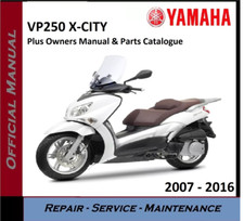 Yamaha VP250 VP 250 X-City  Workshop Service Repair Manual 2007 - 2016 on USB