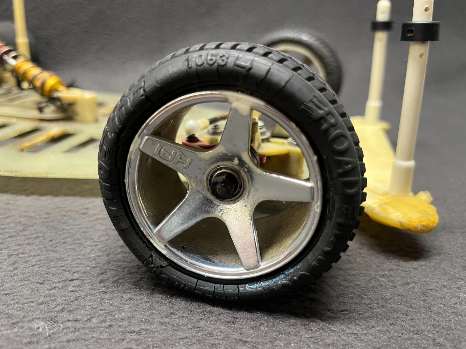  oval carro rc10l pan 1/10 fibra de vidro vintage equipe rolo associado 