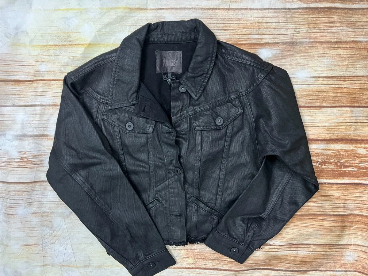 Paige black shop denim jacket