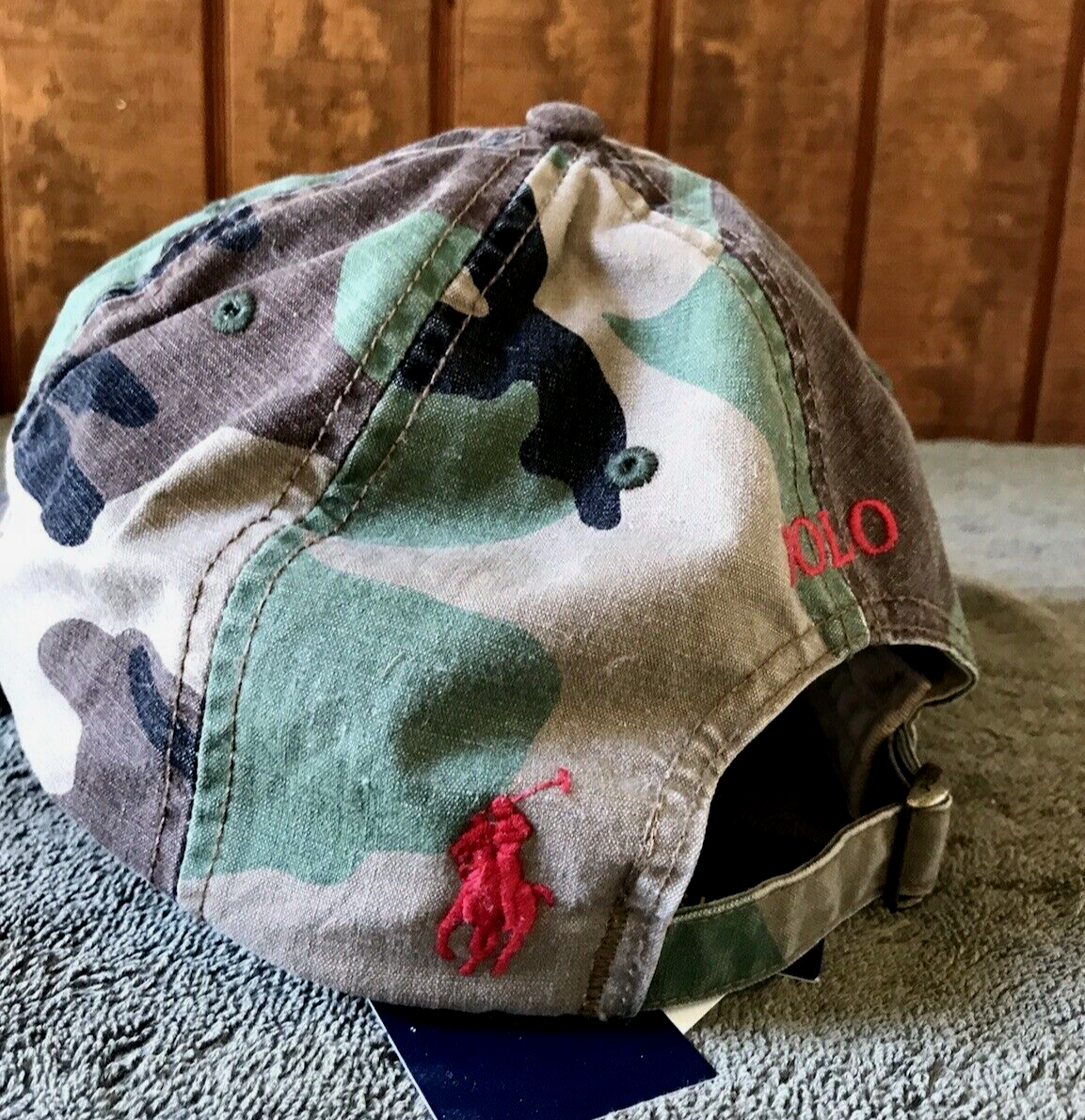 Men's POLO RALPH LAUREN Camo TIGER Patch Baseball/ Trucker